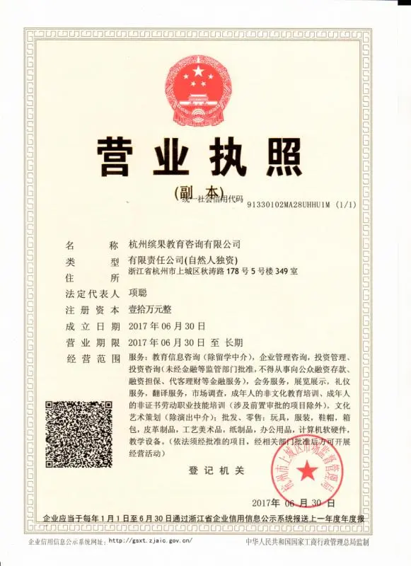 杭州缤果教育咨询